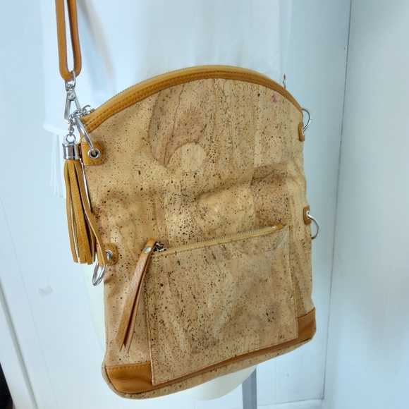 queork Bags Queork Cork Convertible Foldover Crossbody Poshmark